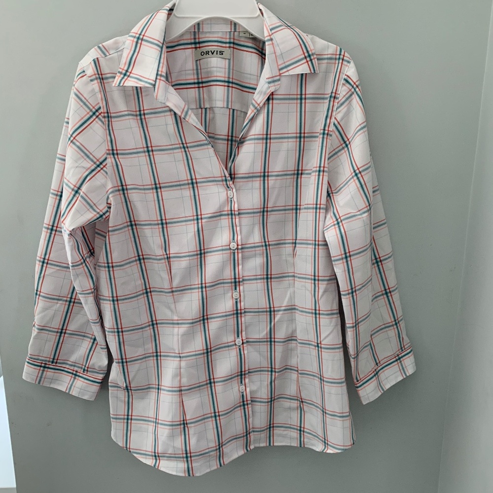 Orvis plaid button down